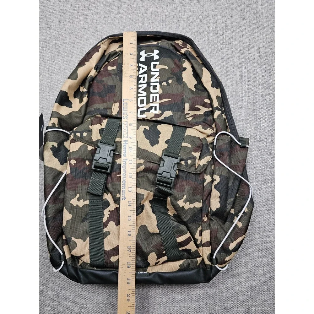 Under Armour Camo Backpack Full Size 26L Bag Water Repellent Fits 15